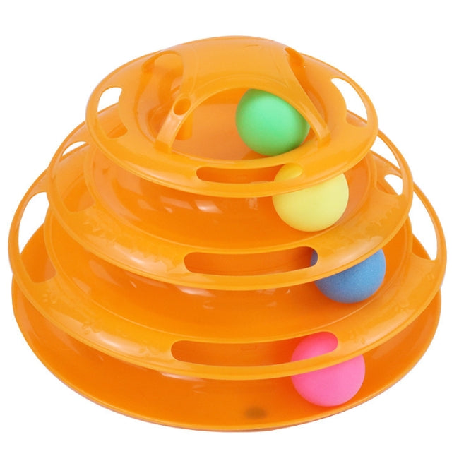 Interactive Cat Toy - Three-Level Activity Tower